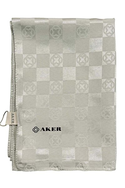 Aker Monogram Dama Şal - Açık Taş Rengi 933