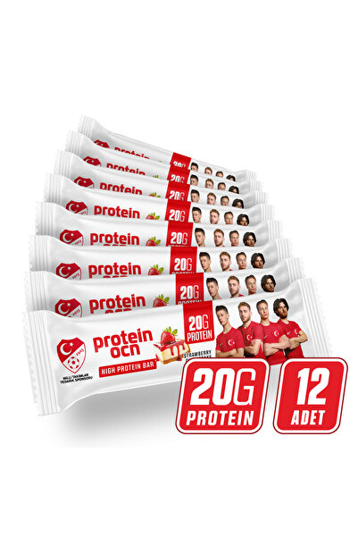 Proteinocean Protein Bar - Strawberry Cake Aromalı - 50g X 12 Adet