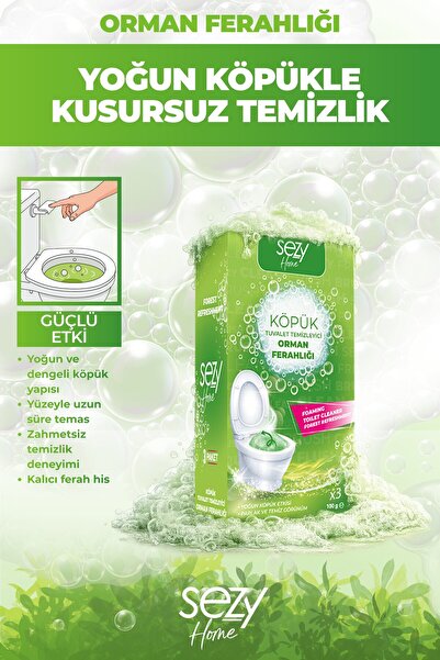 SEZY HOME Orman Ferahlığı Tuvalet Köpüğü | Yoğun Köpük Etkisi & Doğadan Gelen...