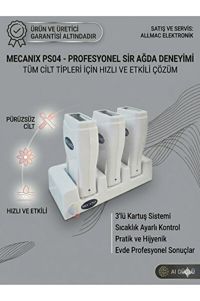 MECANIX Ps04 3 Kartuş Sir Ağda Makinesi