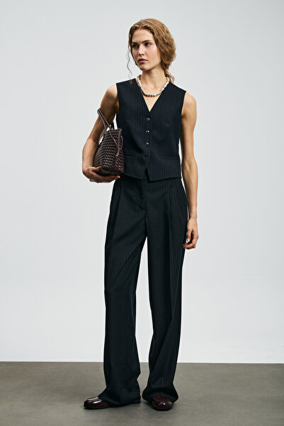 Lufian Γυναικείο παντελόνι Kate Navy Blue