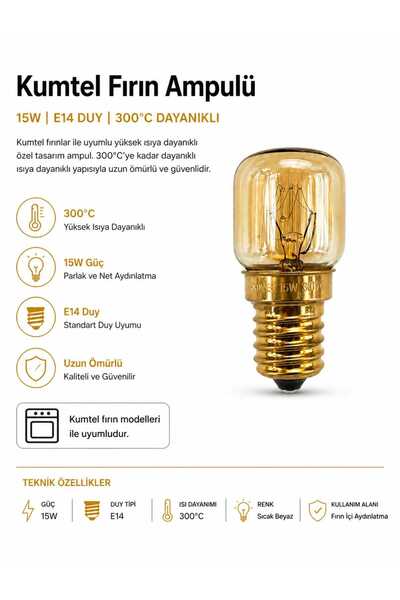 KUMTEL Fırın ampulu orjinal