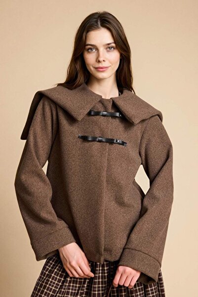 DeFacto Κανονική εφαρμογή, μεγάλο γιακά, μαλακή ζακέτα με χνούδι H2101AX26SP