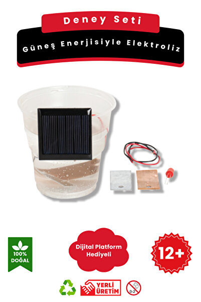 Lapin Deney Atölyesi Güneş Enerjisiyle Elektroliz – Kendin Yap DIY Deney Bili...