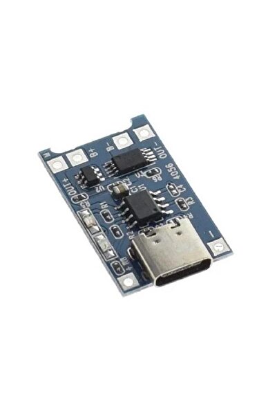 Robocombo TP4056 Lipo Li-ion Pil Şarj Modülü 1S 3.7V Type-C Pil Şarj Devresi