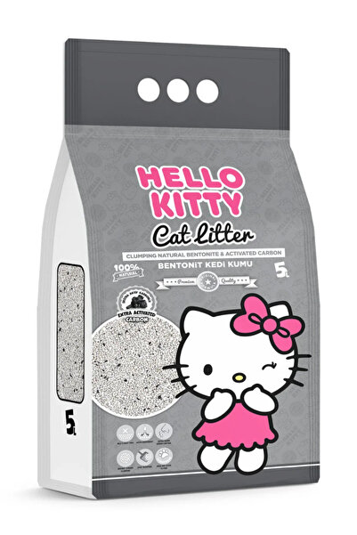 Hello Kitty Άμμος για γάτες με μπεντονίτη και ενεργό άνθρακα, 5 λίτρα, 99,5% ...