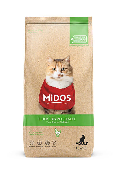 MİDOS Ξηρά τροφή για ενήλικες γάτες, προλαμβάνει τις τρίχες, Midos, Premium, ...