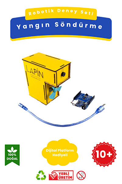 Lapin Deney Atölyesi Yangın Söndürme – Robotik Arduniolu Kendin Yap DIY Stem ...
