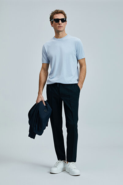 Lufian Ανδρικό πουλόβερ Grey Mix Tıno - Off/ 	 Ανοιχτό στυλ