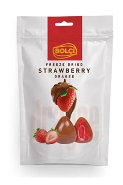 Bolçi Καραμέλες Bolci με ολόκληρες φράουλες καλυμμένες με σοκολάτα γάλακτος, ...