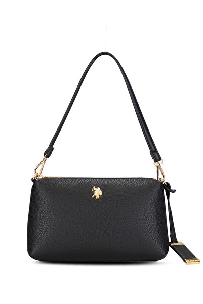 U.S. Polo Assn. Μαύρη γυναικεία τσάντα ώμου Us26145
