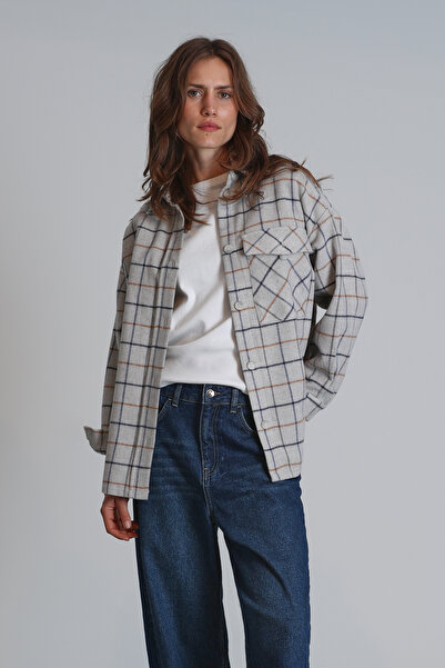 Lufian Nelson Regular Fit Women's Shirt - Gray