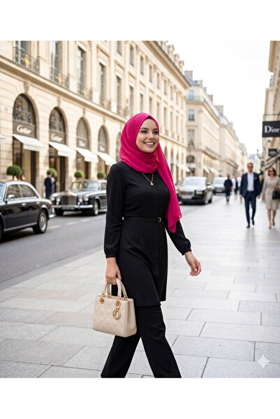 Muslima Wear Fuchsia French Chiffon Fabric Shawl