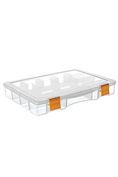 Genel Markalar Super Bag - 9" Power Şeffaf Organizer Kutu 12 Bölmeli