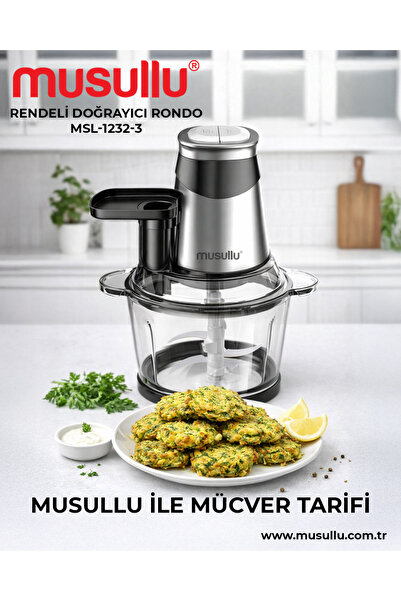 Musullu Çok Amaçlı ve Çelik Hazneli Rondo Doğrayıcı