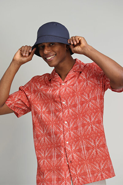 Lufian Clar ανδρικό έξυπνο πουκάμισο Comfort Fit κόκκινο