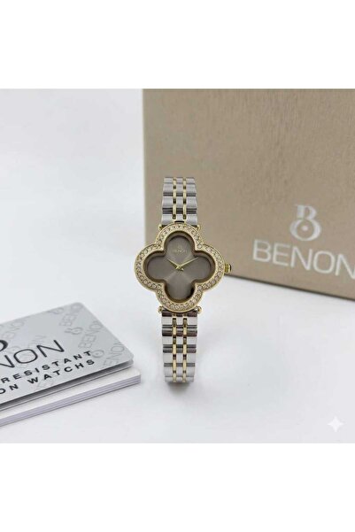 everd Benon Women's Watch - Alhambra Flower Design Combining Precision Classi...