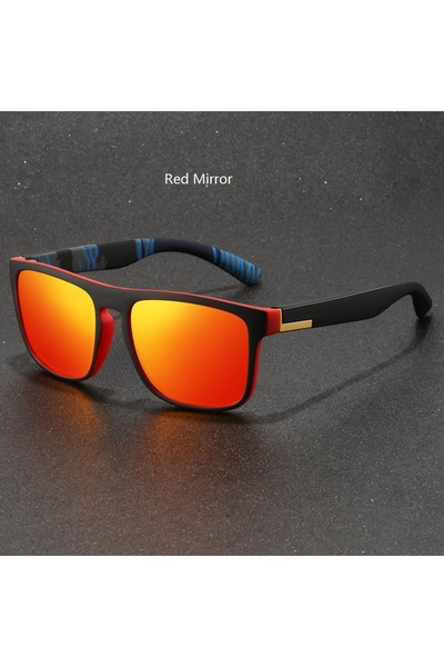 Choice 733(Red Mirror) Classic Square Vintage Sport Sunglasses For Men Women ...