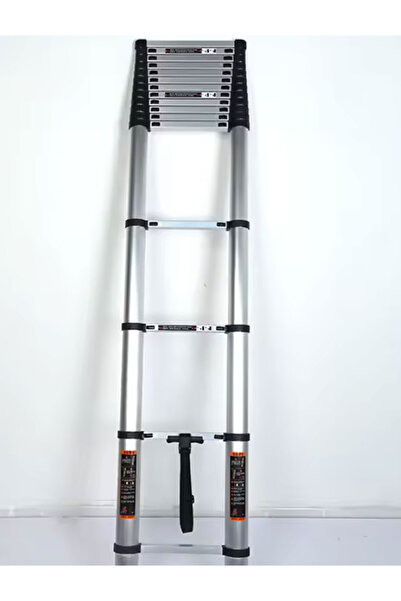 Axis A telescopic, collapsible ladder made of aluminum, 350 cm high.
