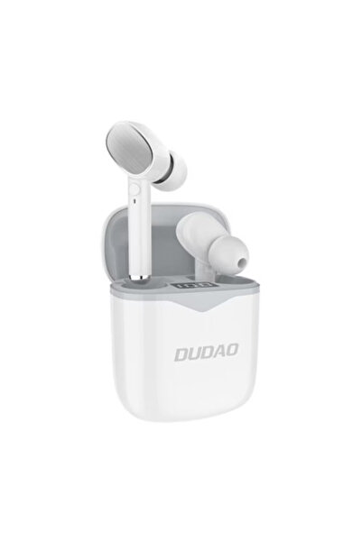 DUDAO Căști wireless U12 TWS Bluetooth 5.0 Alb/Gri