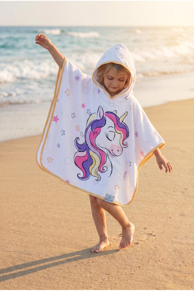 AİRYCOT Çocuk Panço Havlu Unicorn