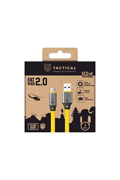 Tactical Cablu de Date Fat Man USB-A/USB-C 1m , Galben