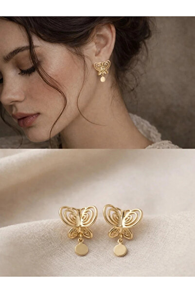 Retrobird Design Vintage Style Earrings for Women Gold Color
