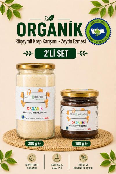 Soul Kitchen Organik Ürünler Organik Rüşeymli Krep Karışımı 300 g Organik Zey...