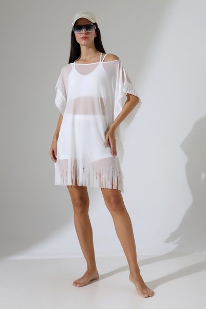 Esberin Lace Tulle Beach Dress Pareo