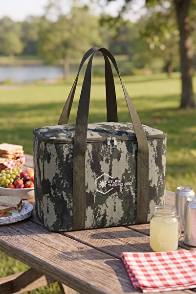 Wallery Bags 36 Litre Isı Yalıtımlı Fermuarlı Klasik Kamp Piknik Termos Sıcak...