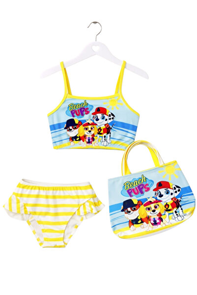 YDBKStore Girl's Printed Skirt with Ruffles - Rope Tie Bag Swimsuit Bikini 3 ...