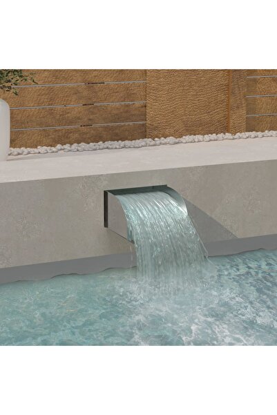 Concept Cascadă cu LED-uri, 30 x 34 x 14 cm, oțel inoxidabil 304