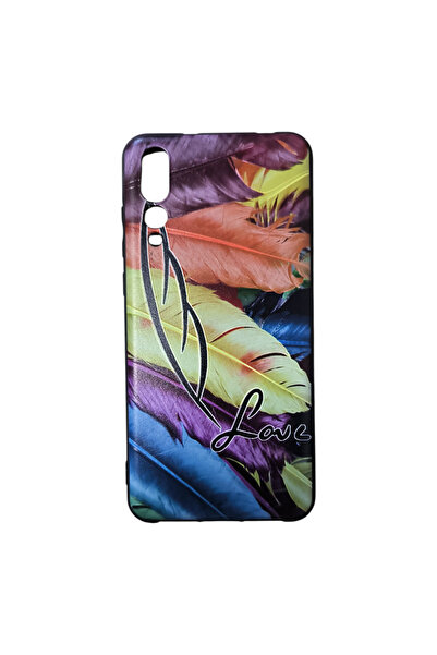 OEM Carcasă compatibilă cu Huawei P20 Pro, silicon în relief, design Love, pene, dragoste