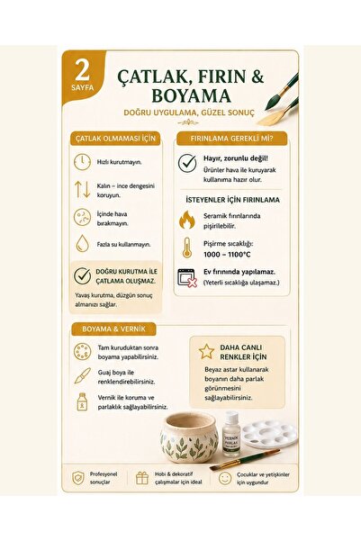 DSH Doğal Seramik Hamuru Seramik Hamuru, Kil Çamuru, Oyun Hamuru, Seramik Şekillendirme Ebeşuar Kalemi