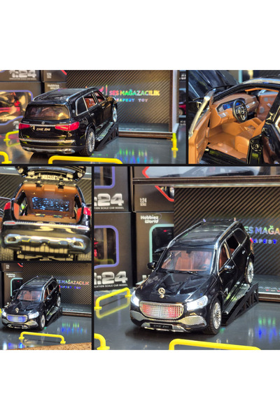 shop Mercedes Benz Gls600 Maybach Jeep Diecast 1.24 Collectible Metal Car 6 D...