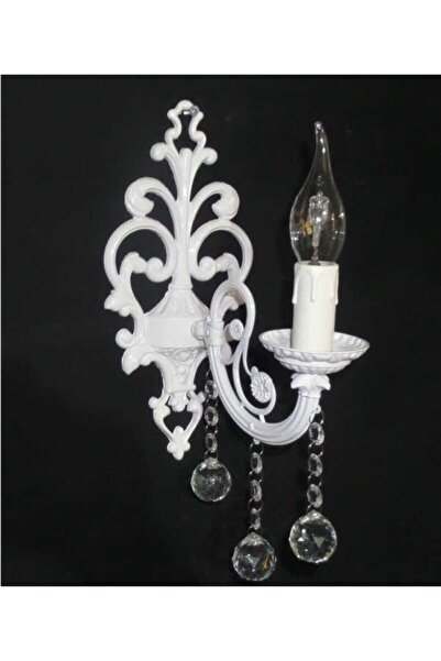 TEKAY AYDINLATMA White Stone Cast Iron Sconce