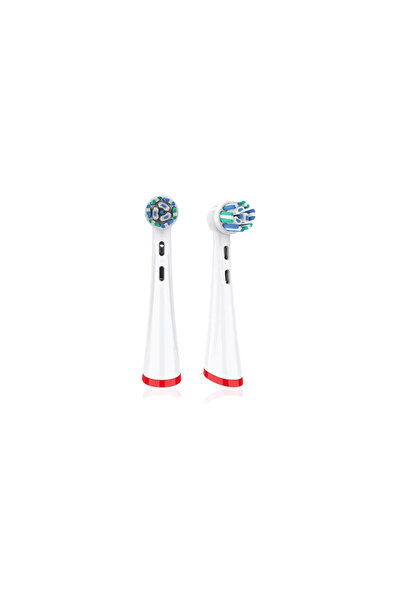 Pebadent Set of 2 compatible toothbrush heads for Oral-B iO, White