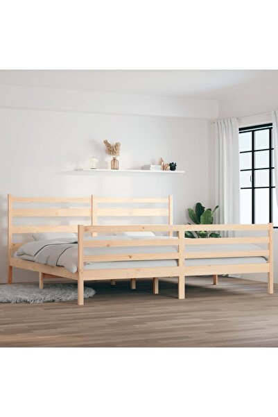 Concept Cadru de pat, 200x200 cm, lemn masiv de pin