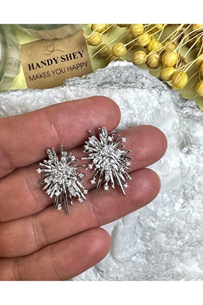 hand shey Premium Altın Kaplama Küpe | VIP Özel Seri | Xuping Tarzı Işıltı-Si...