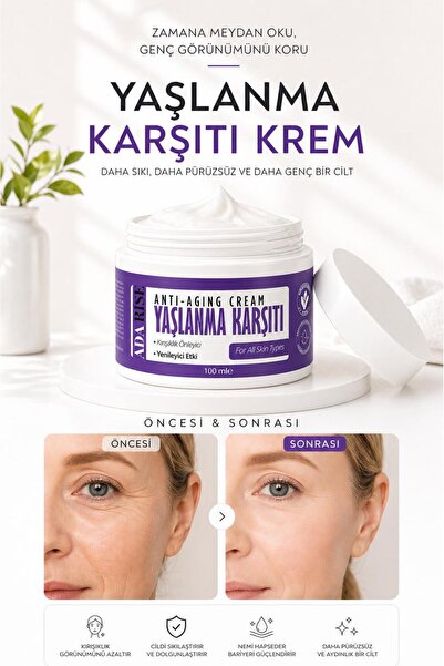 Gençleştiren Botox Etkili Yaşlanma Karşıtı Ve Kırışıklık Karşıtı Leke,giderici Krem 100 ml