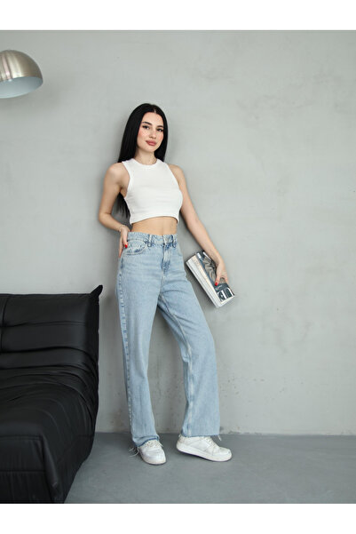 BPF Palazzo Denim Pantolon