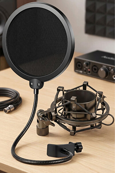 Lastvoice Ps-01shx Stüdyo Çift Katman Pop Filtre + Shock Mount
