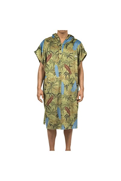 BEE UNUSUAL Πολύχρωμο παραλιακό πόντσο αλλαγής σχεδίου παραλλαγής