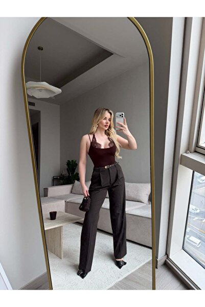 Patreon Dantel Detaylı Askılı Bodysuit