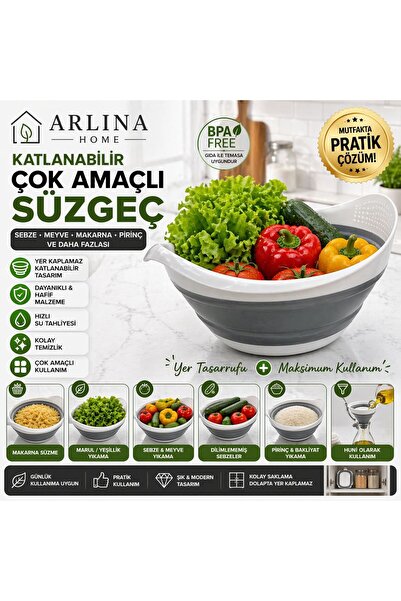 genel tr 6 Lı Katlanır Badya Seti Mutfak Gereçleri