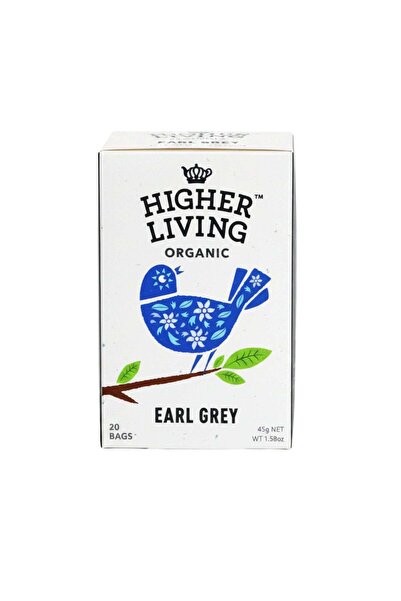 HIGHER LIVING شاي إيرل جراي الأسود بنكهة البرغموت الطبيعية