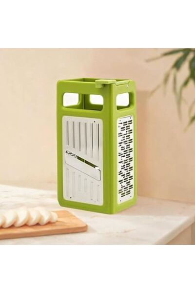 Generic Steel Grater Foldable and 4-Sided, (Green)
