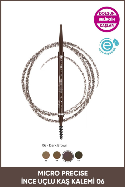 Essence Micro Precise Suya Dayanıklı Kaş Kalemi No: 06