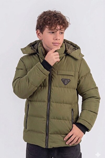 Zaziko Kids Nova Kumaş με κουκούλα Χειμερινό παλτό για αγόρια KM2509