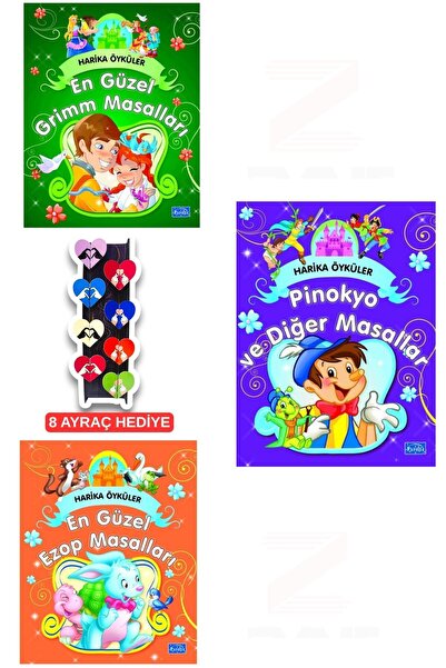 Parıltı Yayınları Harika Öyküler-En Güzel Ezop-Grimm-Pinokyo ve Diğer Masalla...